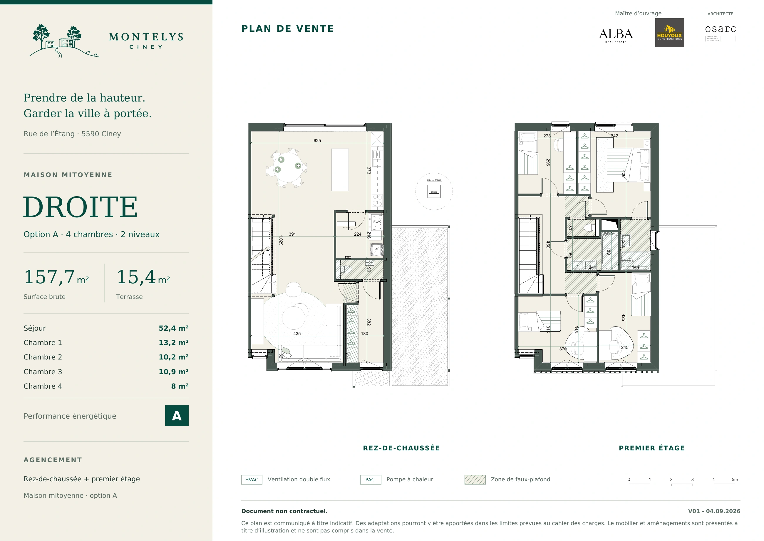 Plan de référence — Maison 4 chambres